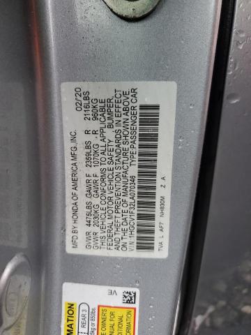 2020 HONDA ACCORD SPORT 1HGCV1F32LA070346