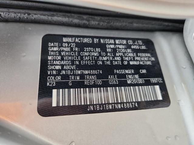 2022 NISSAN ROGUE SPOR #3278977051