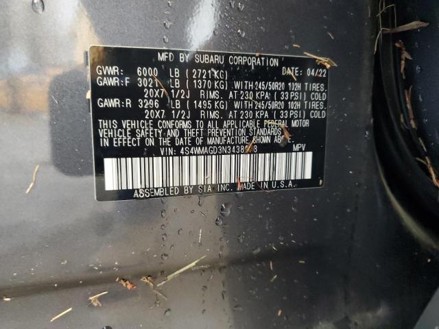2022 SUBARU ASCENT ONY - 4S4WMAGD3N3438378