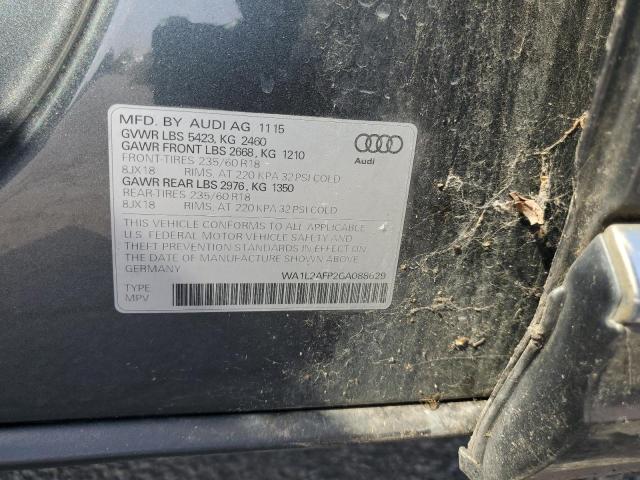 2016 AUDI Q5 PREMIUM PLUS WA1L2AFP2GA088629