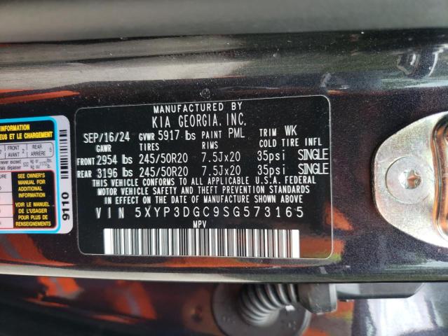 2025 KIA TELLURIDE 5XYP3DGC9SG573165