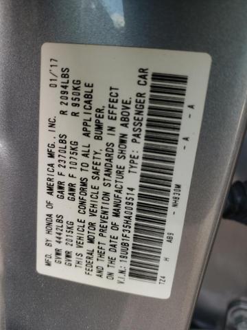 2017 ACURA TLX 19UUB1F35HA009514
