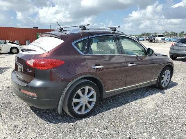 INFINITI EX35 BASE 2011 burgundy station gas JN1AJ0HP5BM801069 photo #4
