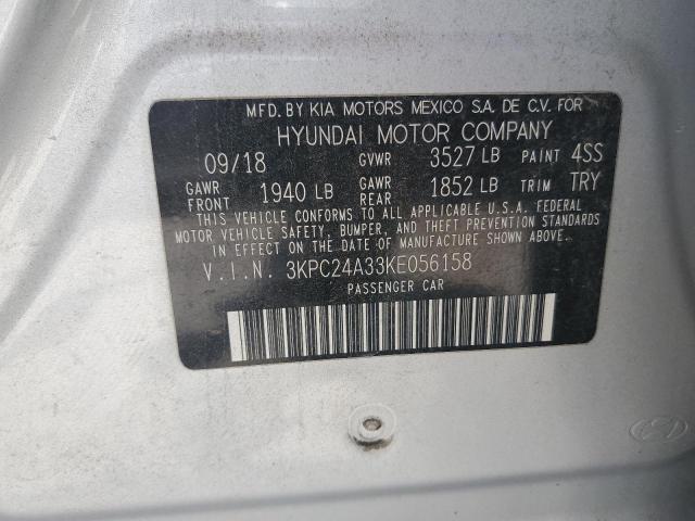 2019 HYUNDAI ACCENT SE 3KPC24A33KE056158