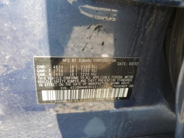 2022 SUBARU LEGACY LIM - 4S3BWAM69N3017333