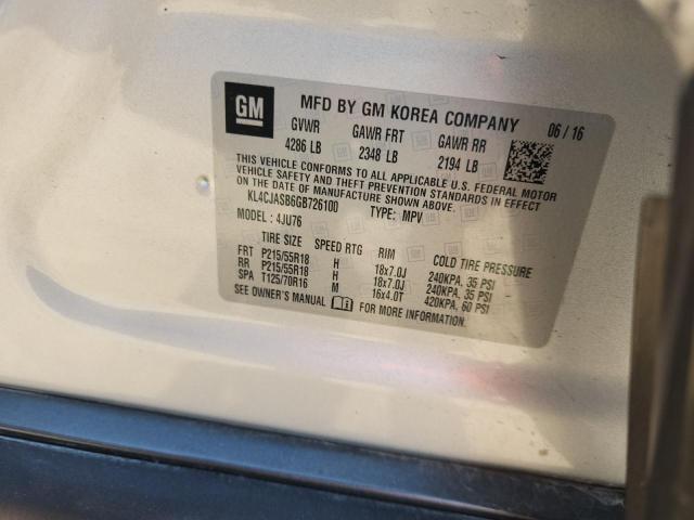 2016 BUICK ENCORE KL4CJASB6GB726100