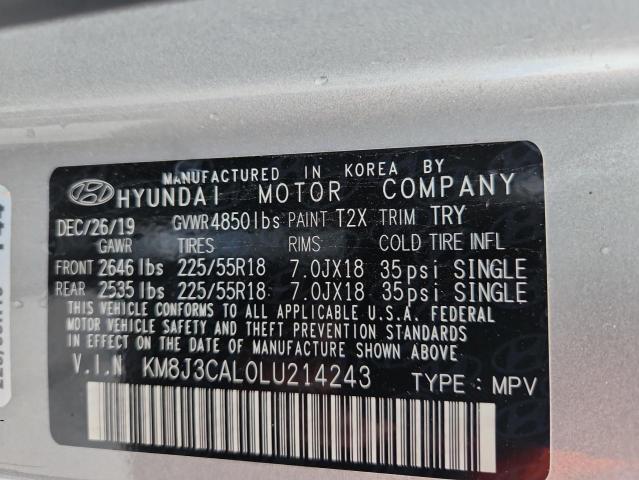 2020 HYUNDAI TUCSON LIM - KM8J3CAL0LU214243