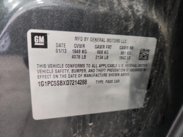 2013 CHEVROLET CRUZE LT - 1G1PC5SBXD7214288