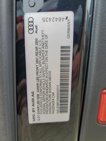 2022 AUDI A6 PREMIUM WAUE3BF23NN023717