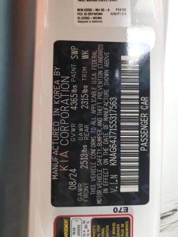 2025 KIA K5 GT LINE KNAG64J71S5317563