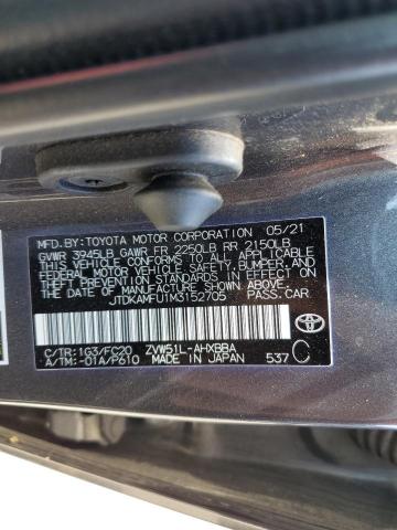 2021 TOYOTA PRIUS SPECIAL EDITION JTDKAMFU1M3152705