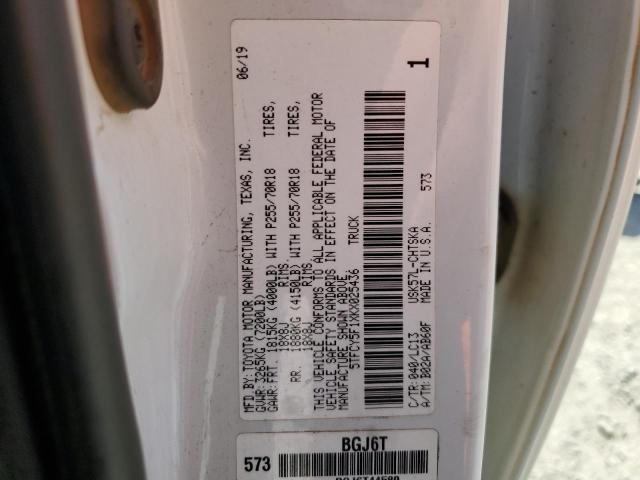 2019 TOYOTA TUNDRA DOU 5TFCY5F1XKX025436