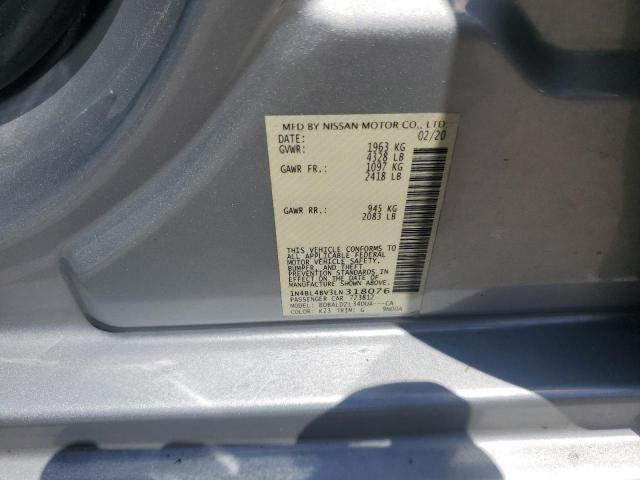 2020 NISSAN ALTIMA S 1N4BL4BV3LN318076