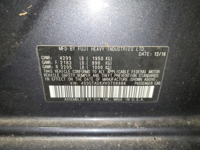 2017 SUBARU IMPREZA PR - 4S3GTAD6XH3708986