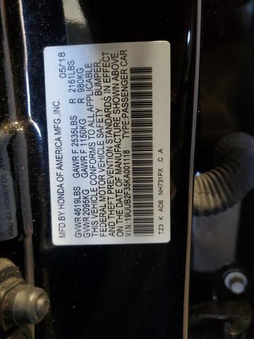 2019 ACURA TLX 19UUB2F35KA001118