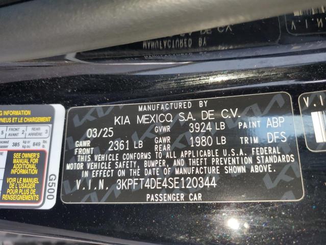 2025 KIA K4 LX 3KPFT4DE4SE120344