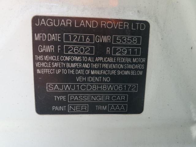 2017 JAGUAR XJ SAJWJ1CD8H8W06172