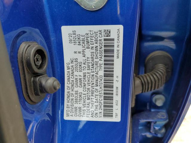 2020 HONDA CIVIC SI 2HGFC1E57LH707433