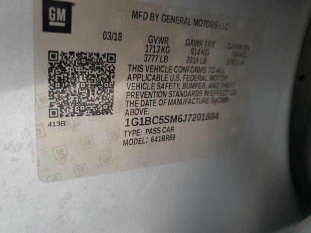 2018 CHEVROLET CRUZE LS 1G1BC5SM6J7201884