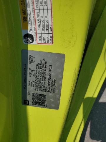 2021 CHEVROLET CAMARO LT 1G1FD3DS0M0100013