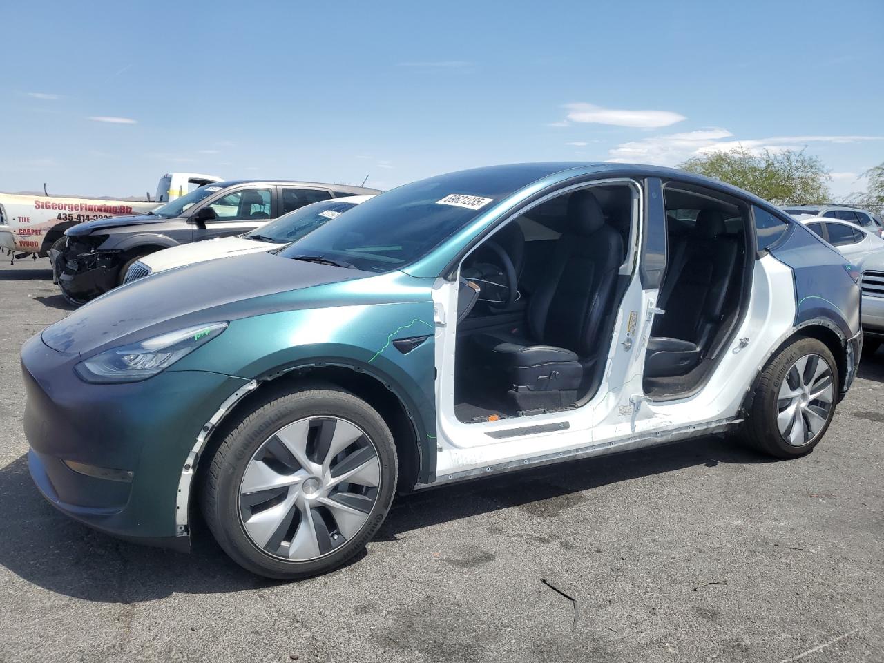Lot #3287843095 2021 TESLA MODEL Y