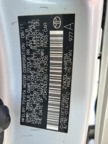 2011 TOYOTA PRIUS - JTDKN3DU8B1413936