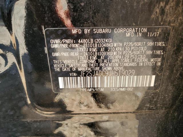 2018 SUBARU FORESTER 2 - JF2SJAGC9JH519029