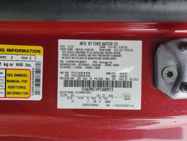 2023 FORD MUSTANG GT 1FA6P8CF4P5300972