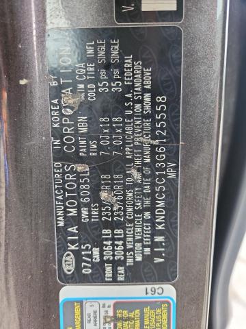 2016 KIA SEDONA EX KNDMC5C13G6125558