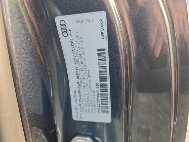 2017 AUDI A5 SPORT WAUD2AFR3HA001380