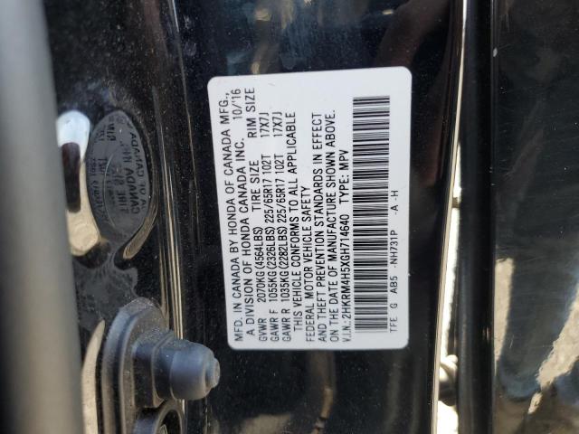 2016 HONDA CR-V EX 2HKRM4H5XGH714640