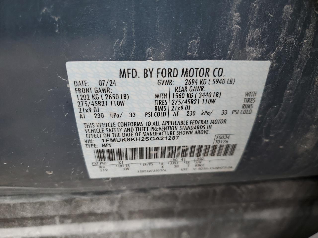 FORD EXPLORER ST-LINE