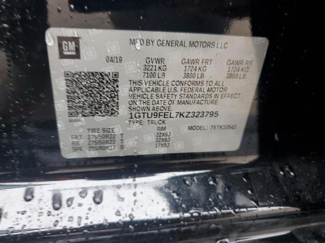 2019 GMC SIERRA K15 1GTU9FEL7KZ323795