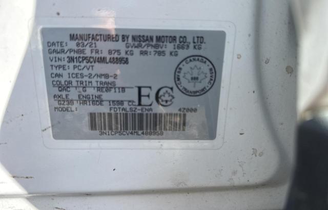 2021 NISSAN KICKS SV 3N1CP5CV4ML488958