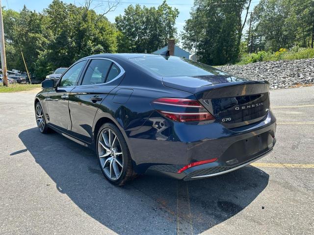 GENESIS G70 BASE 2023 blue  gas KMTG34TA3PU121434 photo #3