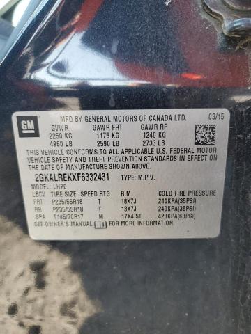 2015 GMC TERRAIN SL 2GKALREKXF6332431