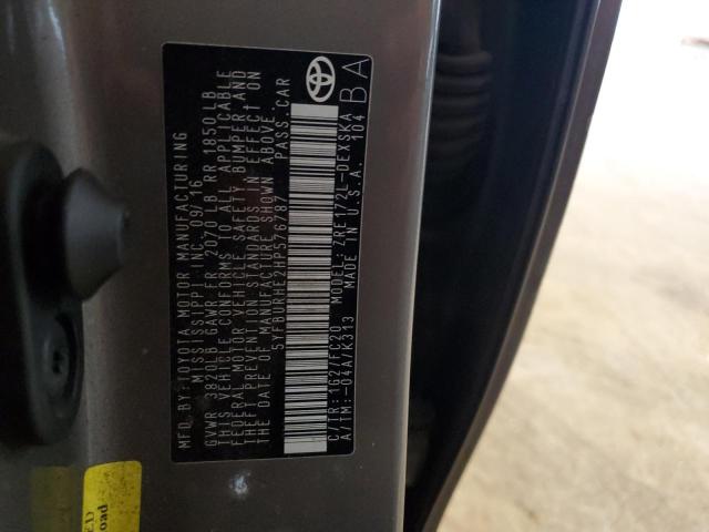 2017 TOYOTA COROLLA L 5YFBURHE2HP576787