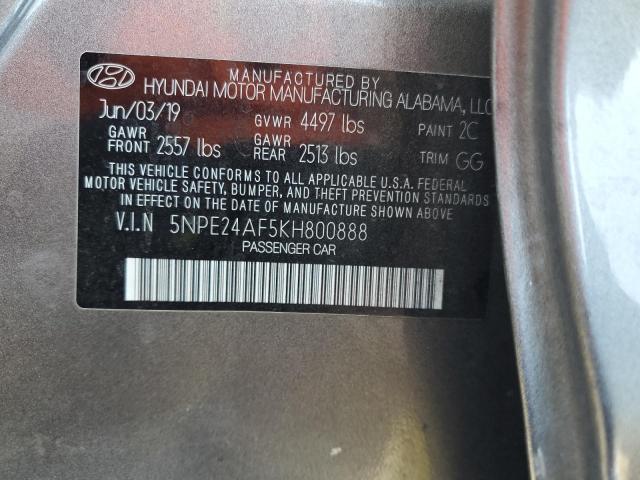 2019 HYUNDAI SONATA SE 5NPE24AF5KH800888