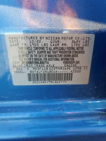 2022 NISSAN VERSA SV 3N1CN8EV9NL865774