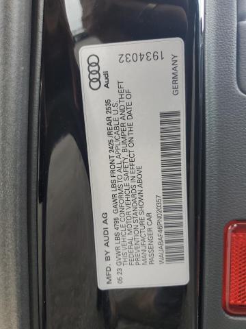 2023 AUDI A4 PREMIUM - WAUABAF46PN020357