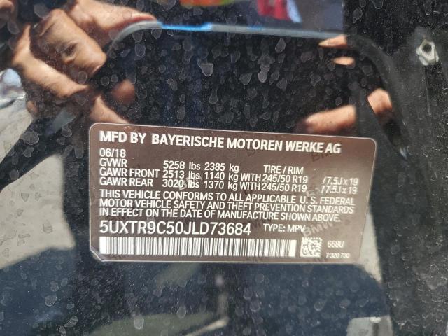 2018 BMW X3 XDRIVE 30I 5UXTR9C50JLD73684