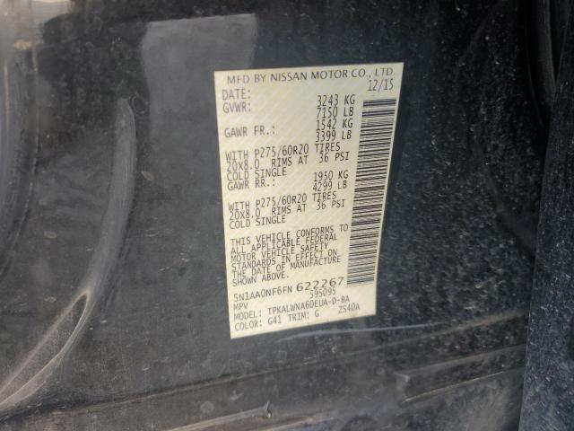 2015 NISSAN ARMADA PLA 5N1AA0NF6FN622267
