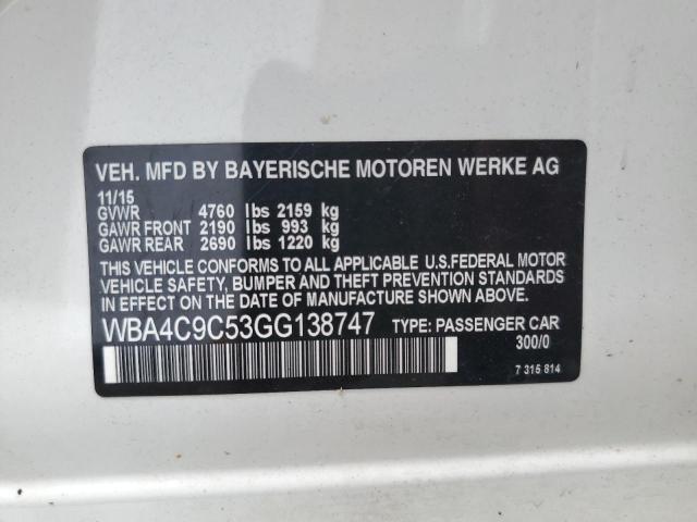 2016 BMW 428 XI GRA WBA4C9C53GG138747