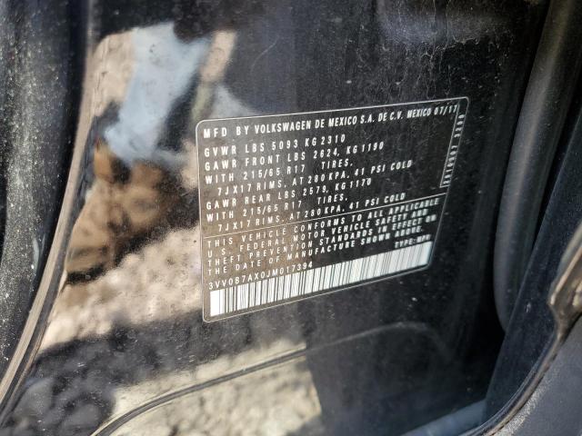 2018 VOLKSWAGEN TIGUAN S - 3VV0B7AX0JM017394