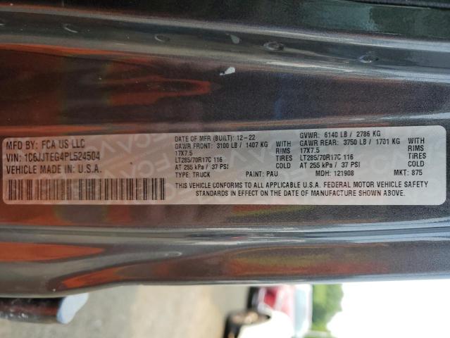 2023 JEEP GLADIATOR 1C6JJTEG4PL524504