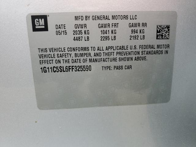 2015 CHEVROLET MALIBU 1LT 1G11C5SL6FF325590