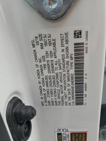 2018 HONDA CR-V TOURI - 2HKRW2H91JH639822