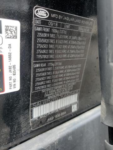 2019 LAND ROVER RANGE ROVE SALWR2RV7KA825405