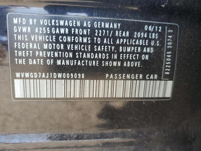 2013 VOLKSWAGEN GTI - WVWGD7AJ1DW009098
