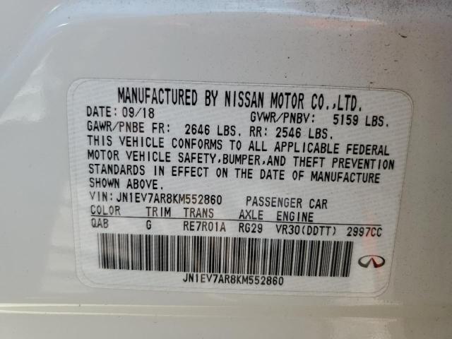 2019 INFINITI Q50 LUXE JN1EV7AR8KM552860
